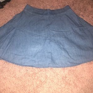 Denim circle skirt